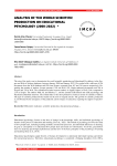Analysis of the world scientific production on educational psychology (2000–2022)