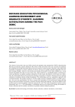 Distance education psychosocial learning environ-ment and graduate students' academic satisfaction during the pandemic