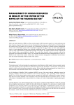 Management of human resources in results of the system of the MYPES of the tourism sector