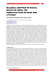 Millennial adoption of digital wallet in China: The predictive value of belief and attitude
