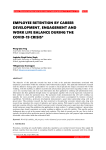 Employee retention through career development, engagement, and work-life balance during the COVID-19 crisis