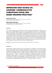 Improving high school EFL learners' communicative competence using CEFR-based speaking practices