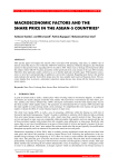 MACROECONOMIC FACTORS AND THE SHARE PRICE IN THE ASEAN-5 COUNTRIES