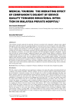 Medical tourism: The mediating effect of companion’s delight of service quality towards behavioral intention in Malaysia private hospital