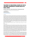 The effect of behavioral biases on the investment decisions of young adults in Delhi, India