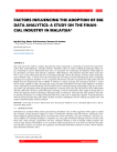 Factors influencing the adoption of big data analytics: a study on the financial industry in Malaysia