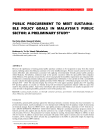 Public procurement to meet sustainable policy goals in Malaysia’s public sector: a preliminary study