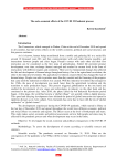 The socio-economic effects of the COVID 19 Pandemic process