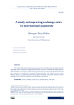 A study on improving exchange rates in international payments