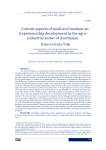 Current aspects of small and medium entrepreneurship development in the agro-industrial sector of Azerbaijan