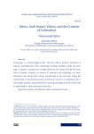 Ethics, Arab Islamic Values, and the Creation of Civilization