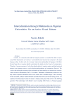 Interculturalism through Multimedia at Algerian Universities: For an Active Visual Culture