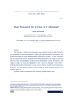 Bioethics and the Crisis of Technology