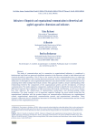 Indicators of linguistic and organizational communication in theoretical and applied approaches: dimensions and indicators
