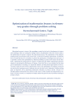 Optimization of mathematics lessons in elementary grades through problem solving