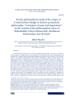 On the philosophical study of the origin of irrational knowledge in Eastern peripatetic philosophy: “revelation, dream and inspiration”: in the context of the philosophical views of Shihabeddin Yahya Suhrawardi, Abulhasan Bahmaniyar and Al-Kindi
