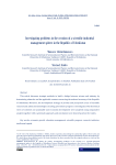 Investigating problems in the creation of a scientific-industrial management sphere in the Republic of Uzbekistan