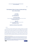 The Development of Chinese Investments in the Renewable Energy Sector in African Countries