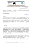 Editorial del Volumen 4 (1) de 2019 – Desarrollo y evolución de la revista