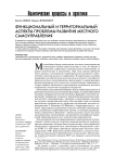 Функциональный и территориальный аспекты проблемы развития местного самоуправления