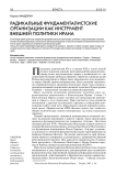Радикальные фундаменталистские организации как инструмент внешней политики Ирана