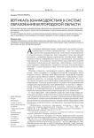 Вертикаль взаимодействия в системе образования Белгородской обл