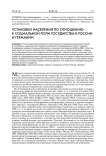 Установки населения по отношению к социальной роли государства в России и Германии