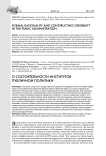 О состоятельности институтов публичной политики