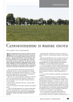 Сенокошение и выпас скота