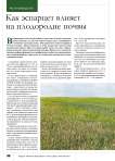 Как эспарцет влияет на плодородие почвы