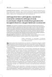 Методология и методика анализа онлайн-сетевого бренда вузов в системе средств информационного воздействия на общественное сознание