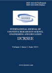 1 vol.1, 2013 - International Journal of Cognitive Research in Science, Engineering and Education