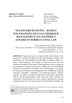 Negotiorum gestio – Roman foundations of unauthorized management of another’s affairs in Serbian civil law