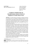 Current problems of trademark exhaustion in foreign court practice