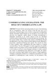 Cyberbullying legislation: the role of cyberbullying law