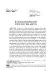 Democratization of property relations