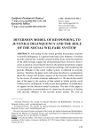 Diversion model of responding to juvenile delinquency and the role of the social welfare system