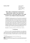 The “Belt and Road” initiative from the aspect of the new geostrategy and the impact on the safety factors in road traffic