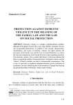 Protection against domestic violence in the meaning of the family law and the law on social protection