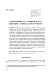Comparative analysis of public agencies in Croatia and Sweden