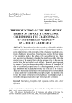 The protection of the preemptive rights of separate and pledge creditors in the case of sales of encumbered property by a direct agreement