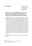 The United Nations Convention on the International Agreements of Solving Disputes through Mediation