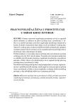 A legal status of women in prostituton in Serbia through the history