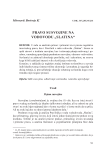 Co-ownership rights on the "Slatina" water supply
