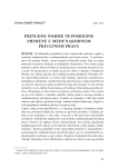 Prinudne norme neposredne primene u međunarodnom privatnom pravu