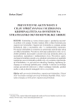 Preventivne aktivnosti u cilju sprečavanja i suzbijanja kriminaliteta sa osvrtom na strategijski okvir Republike Srbije