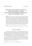 Evropska ekonomska interesna grupacija (EEIG) - oblik povezivanja privrednih subjekata država Evropske unije