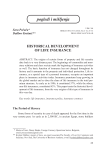 Historical development of life insurance