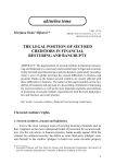 The legal position of secured creditors in financial restructuring and bankruptcy