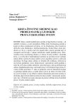 Kriza životne sredine kao problematika ljudskih prava i ekološke svesti
